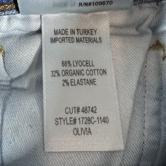 Citizens Of Humanity Jeans Womens Size 25 Olivia High Rise Slim Ankle Button Fly - Picture 15 of 16